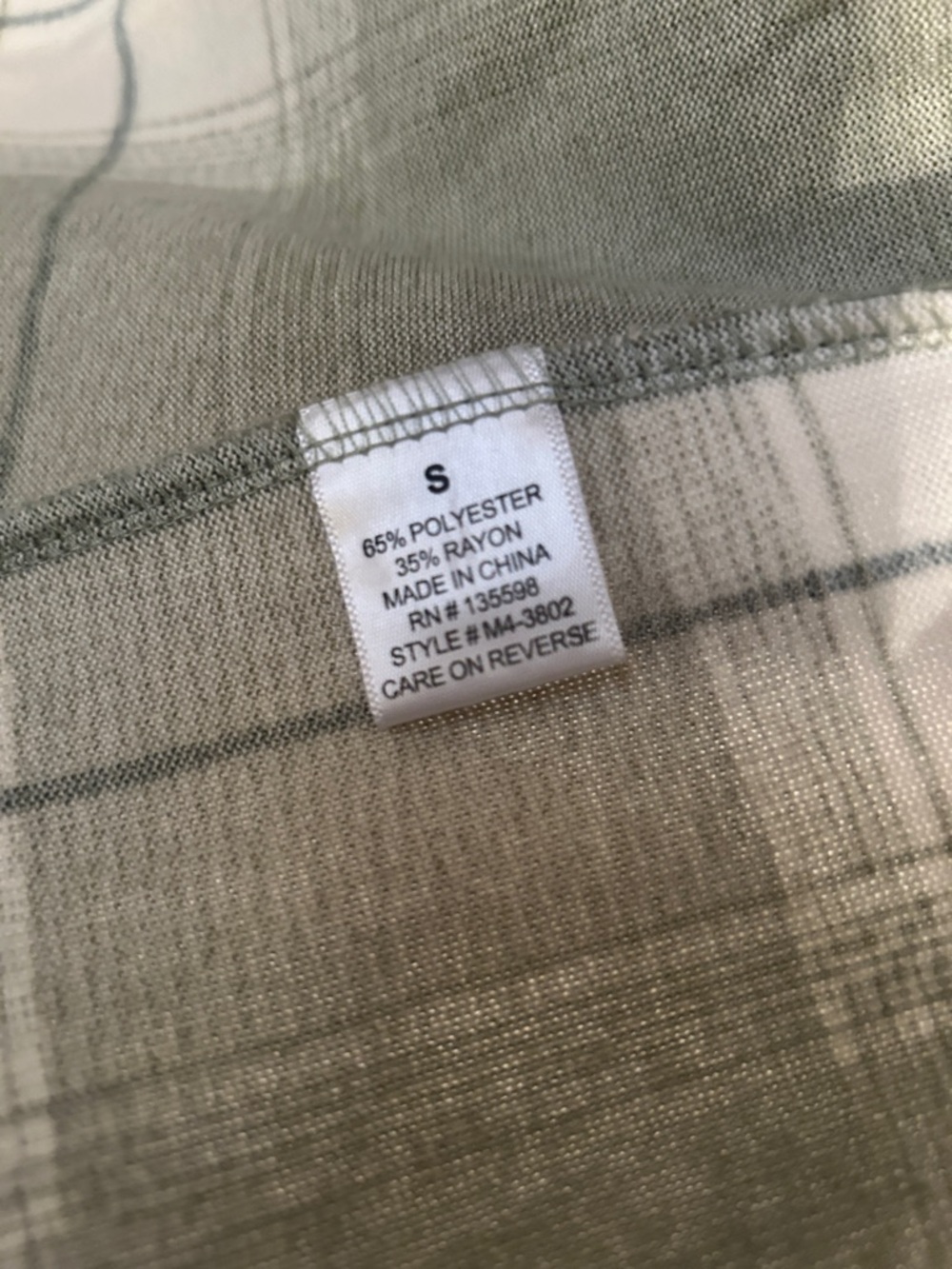 CURE Womens Green Plaid Button-Up - Picture 4 of 4